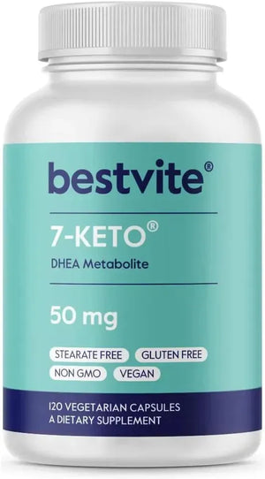 BESTVITE - BESTVITE 7-Keto DHEA 50Mg. 120 Capsulas - The Red Vitamin MX - Suplementos Alimenticios - {{ shop.shopifyCountryName }}