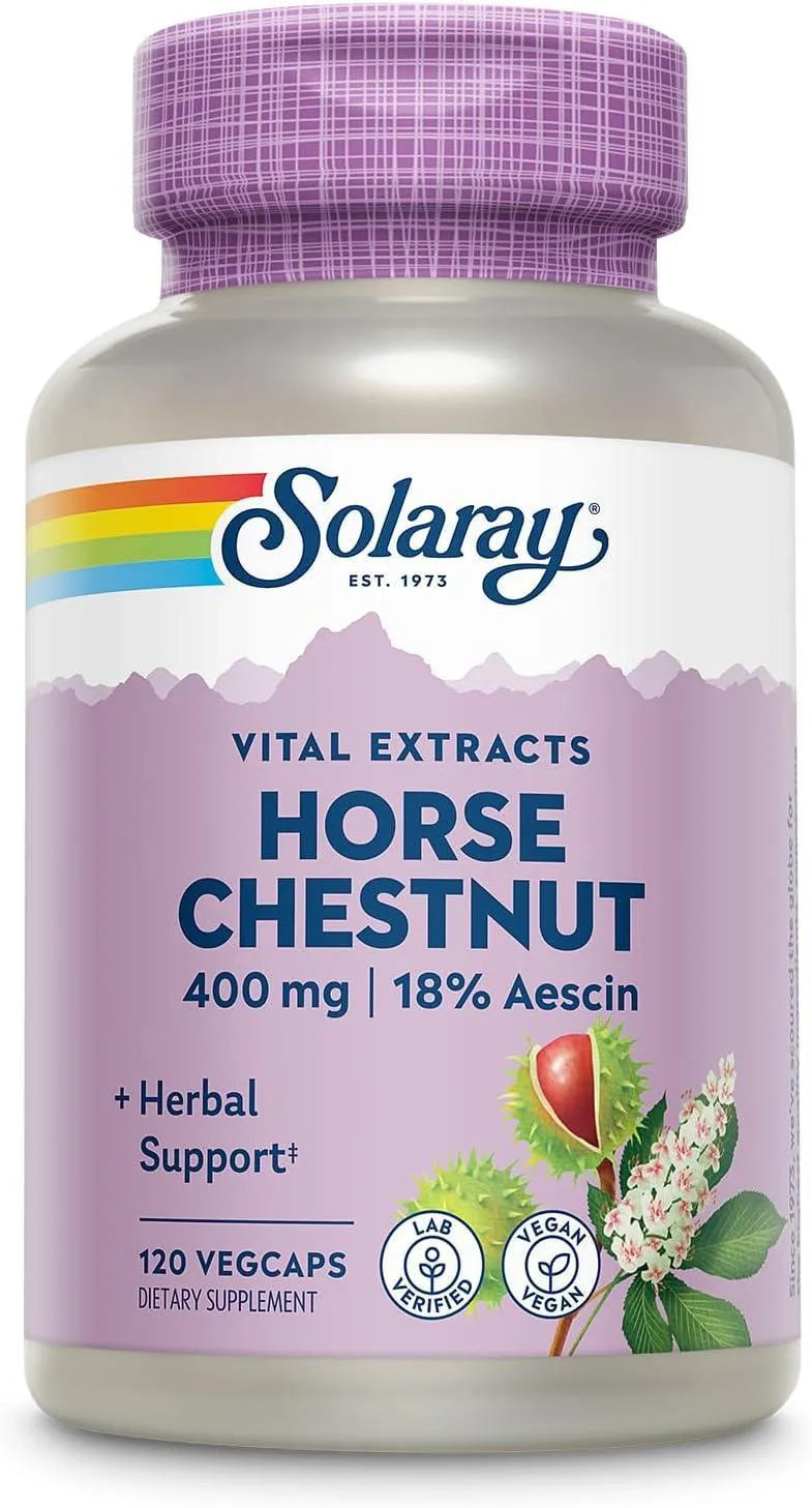 SOLARAY - Solaray Horse Chestnut Seed Extract 400Mg. 120 Capsulas - The Red Vitamin MX - Suplementos Alimenticios - {{ shop.shopifyCountryName }}