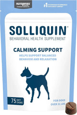 NUTRAMAX - Nutramax Solliquin Calming Behavioral Health Supplement for Large Dogs 75 Masticables - The Red Vitamin MX - Relajantes Para Perros - {{ shop.shopifyCountryName }}