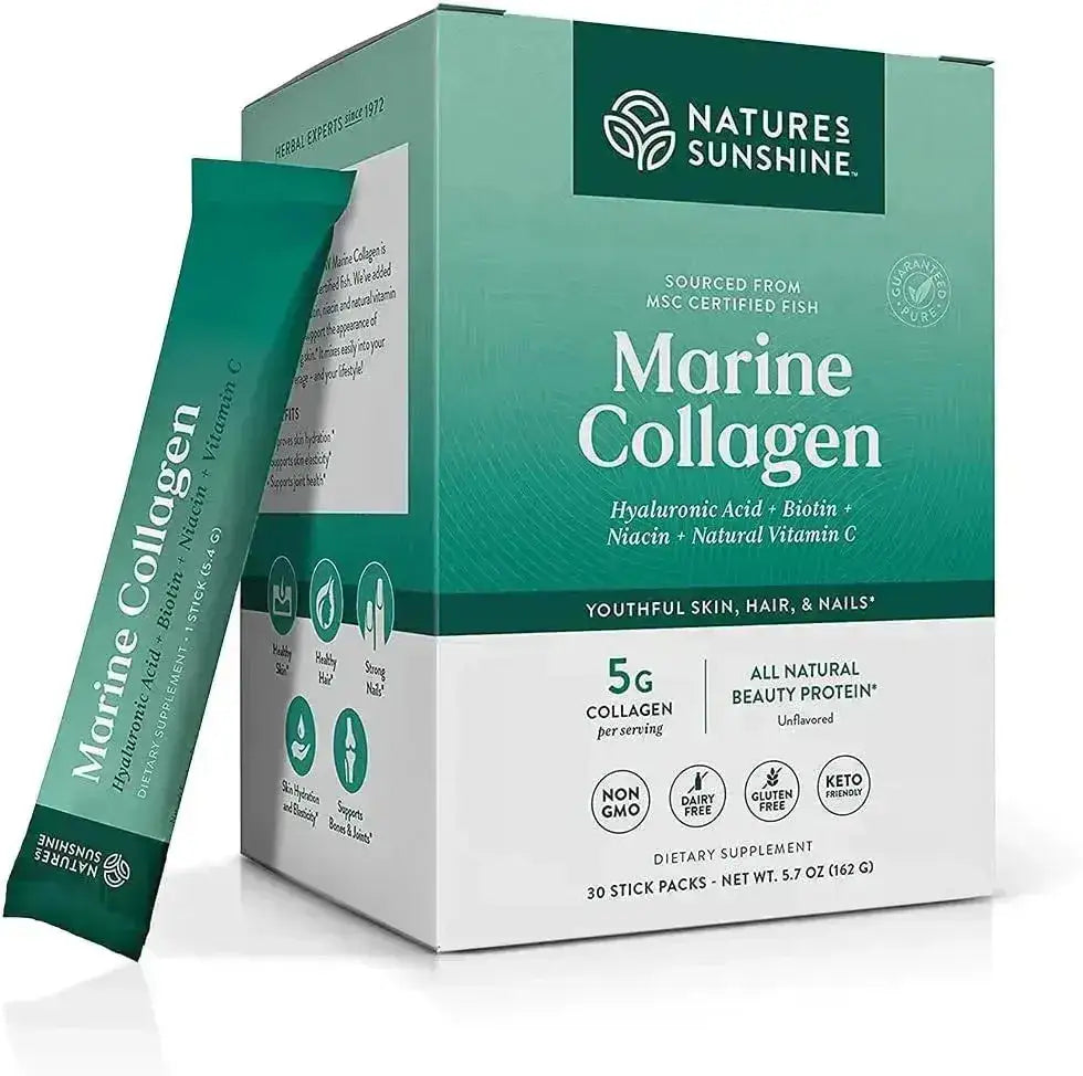 NATURES SUNSHINE - Nature's Sunshine Marine Collagen 30 Paquetes - The Red Vitamin MX - Suplementos Alimenticios - {{ shop.shopifyCountryName }}