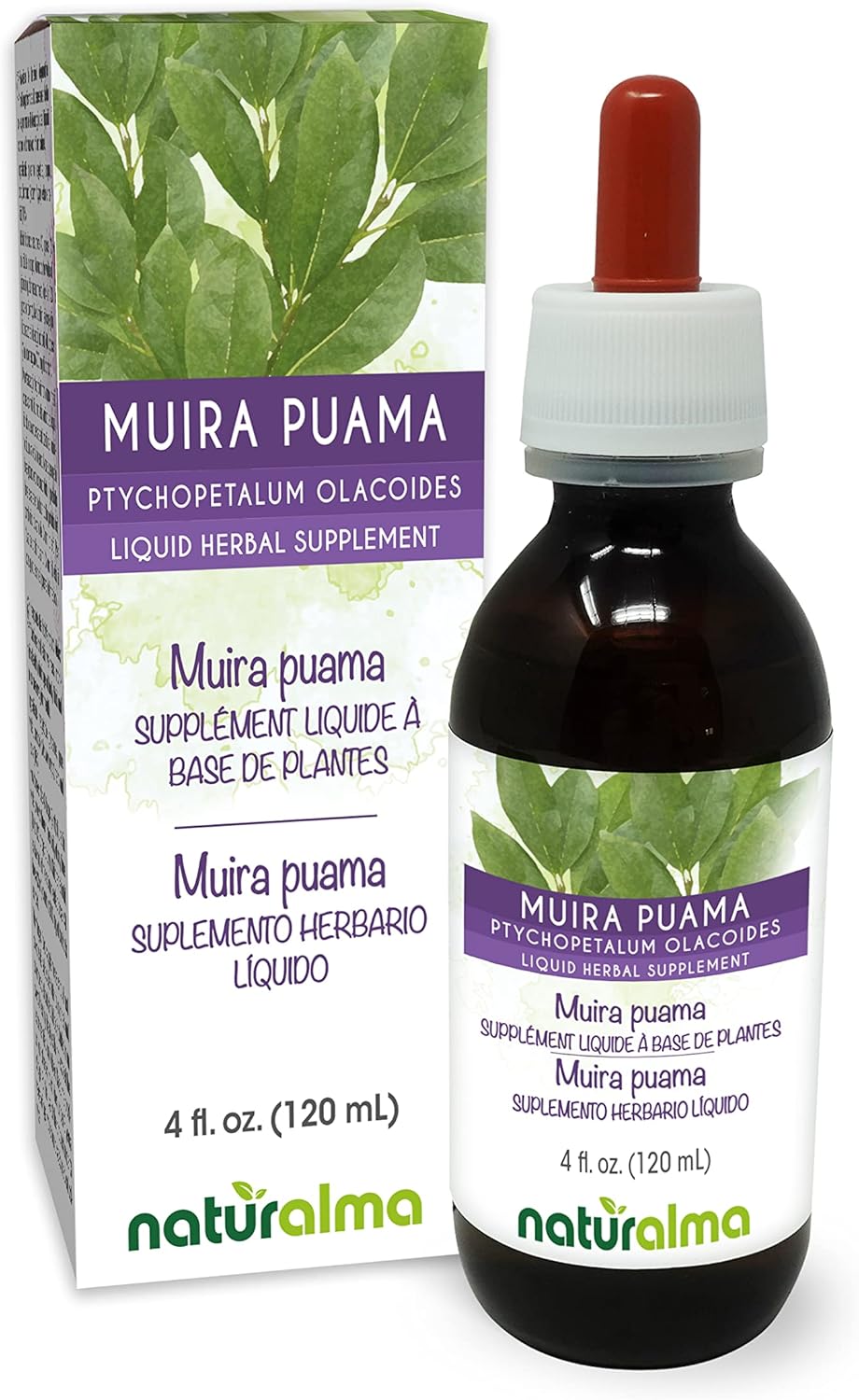 Naturalma Muira Puama Alcohol-Free Tincture 4 Fl.Oz.