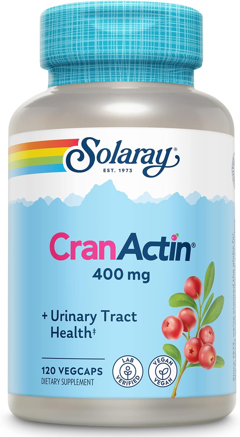 Solaray Cranactin Cranberry AF Extract 400Mg. 120 Capsulas