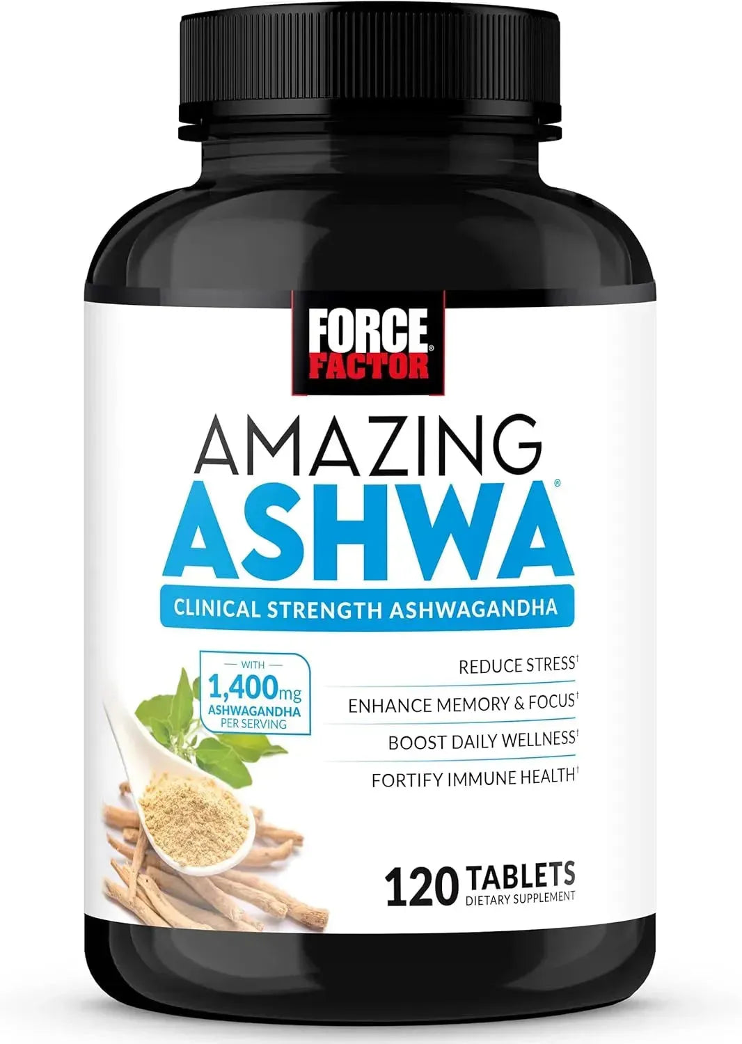 FORCE FACTOR - FORCE FACTOR Amazing Ashwa 120 Tabletas - The Red Vitamin MX - Suplementos Alimenticios - {{ shop.shopifyCountryName }}