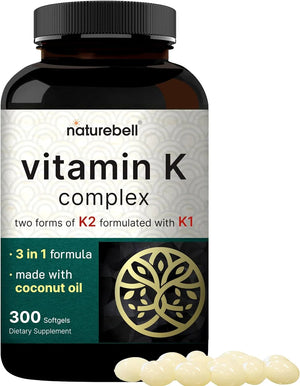 NATUREBELL - NatureBell Vitamin K Complex 300 Capsulas Blandas - The Red Vitamin MX - Suplementos Alimenticios - {{ shop.shopifyCountryName }}
