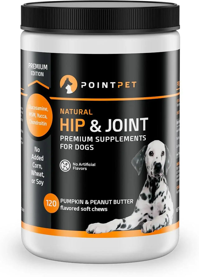 POINTPET - PointPet Hip & Joint Glucosamine for Dogs Peanut Butter & Pumpkin Flavor 120 Masticables - The Red Vitamin MX - Cuidado De Cadera Y Articulaciones Para Perros - {{ shop.shopifyCountryName }}