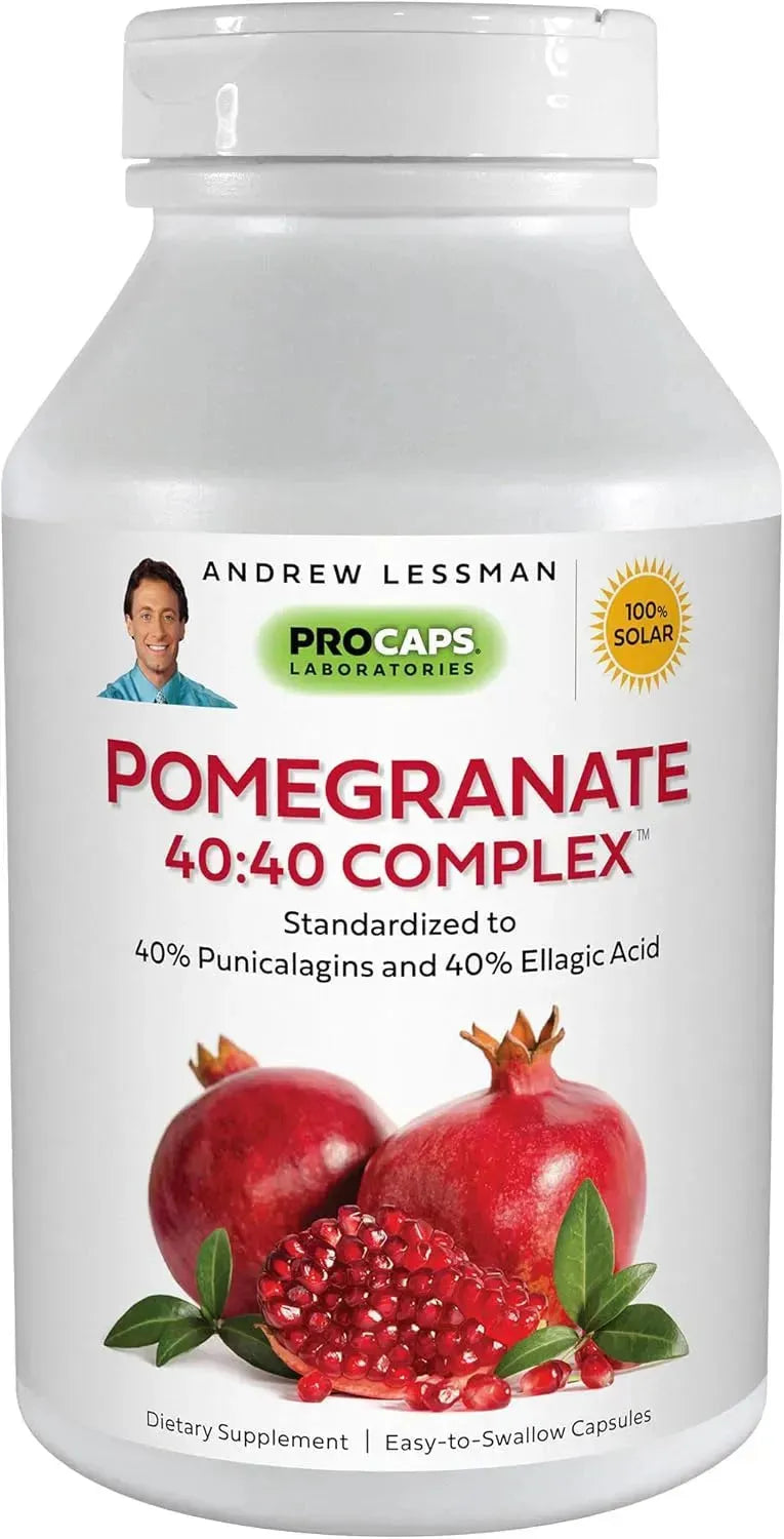 ANDREW LESSMAN - ANDREW LESSMAN Pomegranate 40-40 Complex 60 Capsulas - The Red Vitamin MX - Suplementos Alimenticios - {{ shop.shopifyCountryName }}