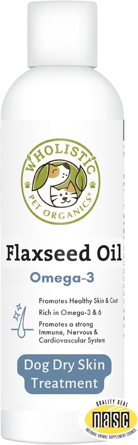Wholistic Pet Organics Flaxseed Oil for Dogs 16 Fl.Oz.