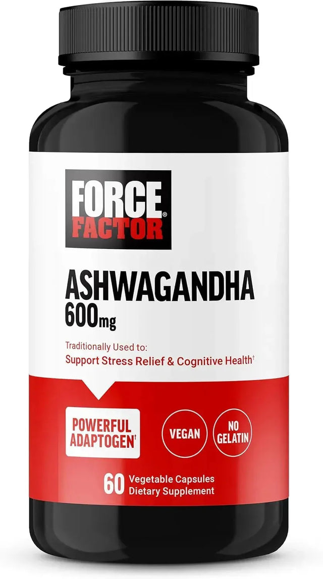 FORCE FACTOR - Force Factor Ashwagandha 600Mg. 60 Capsulas - The Red Vitamin MX - Suplementos Alimenticios - {{ shop.shopifyCountryName }}