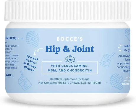 BOCCE'S BAKERY - Bocce's Bakery Hip & Joint Supplement for Dogs 60 Masticables - The Red Vitamin MX - Cuidado De Cadera Y Articulaciones Para Perros - {{ shop.shopifyCountryName }}