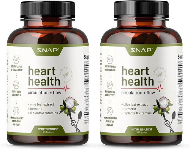 SNAP - Snap Supplements Heart Health and Blood Circulation 90 Capsulas 2 Pack - The Red Vitamin MX - Suplementos Alimenticios - {{ shop.shopifyCountryName }}