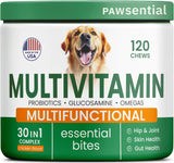 PAWSENTIAL - Pawsential Chewable Multivitamins + Probiotics, Omega 120 Masticables - The Red Vitamin MX - Multivitamínicos Para Perros - {{ shop.shopifyCountryName }}