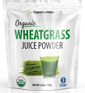 Opportuniteas Organic Raw Wheatgrass Juice Powder 128Gr.