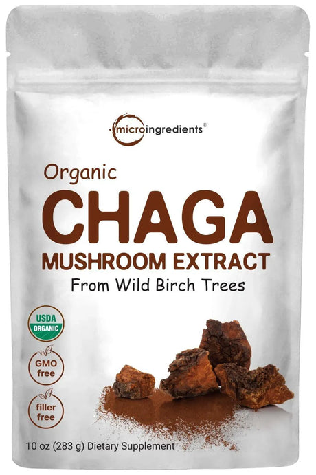 MICRO INGREDIENTS - Micro Ingredients Organic Chaga Mushroom Extract 100:1 Powder 283Gr. - The Red Vitamin MX - Suplementos Alimenticios - {{ shop.shopifyCountryName }}