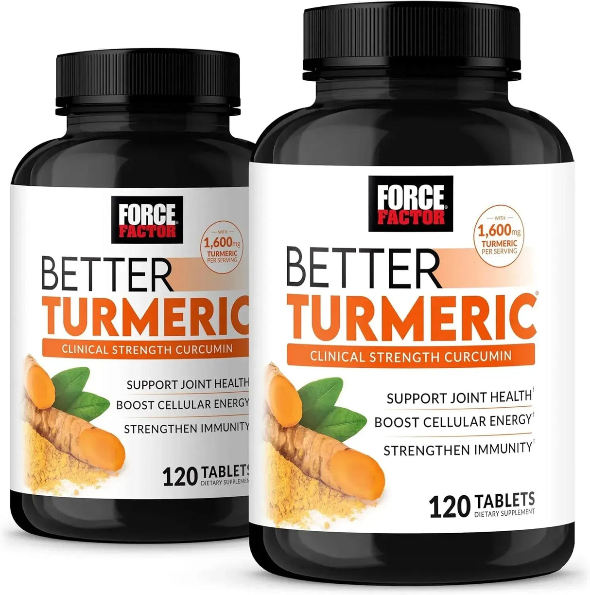 FORCE FACTOR - FORCE FACTOR Better Turmeric Curcumin 1600Mg. 120 Tabletas 2 Pack - The Red Vitamin MX - Suplementos Alimenticios - {{ shop.shopifyCountryName }}