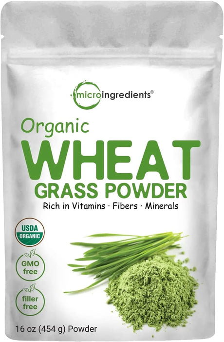 MICRO INGREDIENTS - Micro Ingredients Organic Wheat Grass Powder 454Gr. - The Red Vitamin MX - Suplementos Alimenticios - {{ shop.shopifyCountryName }}