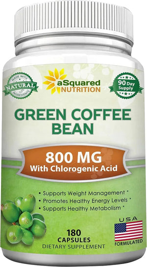 ASQUARED NUTRITION - aSquared Nutrition Natural Green Coffee Bean 180 Capsulas - The Red Vitamin MX - Suplementos Alimenticios - {{ shop.shopifyCountryName }}