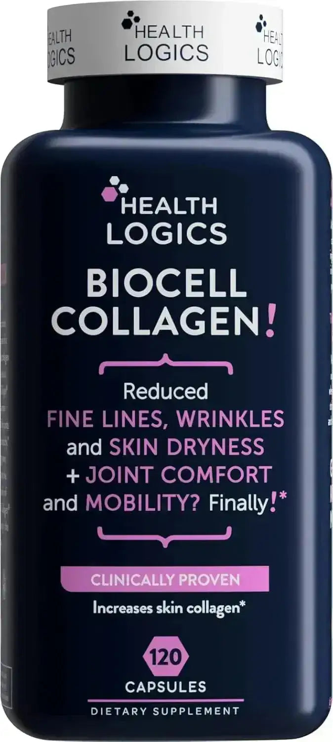 HEALTH LOGICS - Health Logics BioCell Collagen 120 Capsulas - The Red Vitamin MX - Suplementos Alimenticios - {{ shop.shopifyCountryName }}
