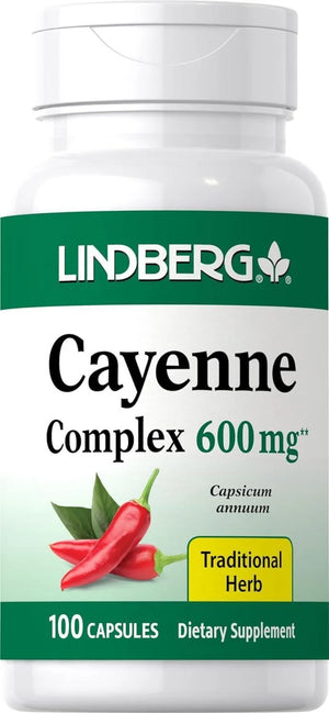 LINDBERG - Lindberg Cayenne Pepper 600Mg. 100 Capsulas - The Red Vitamin MX - Suplementos Alimenticios - {{ shop.shopifyCountryName }}