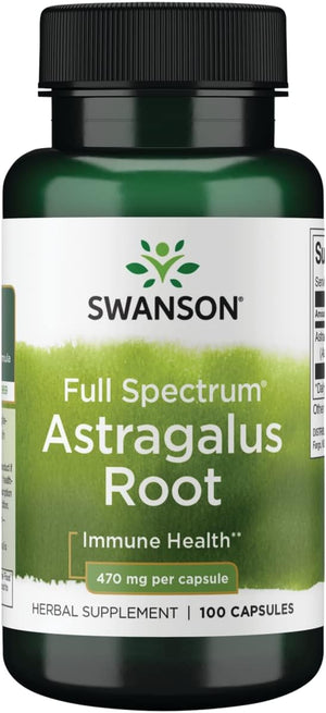 Swanson Astragalus Root 470Mg. 100 Capsulas