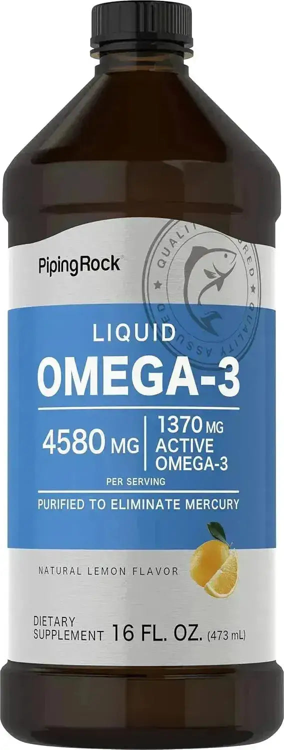 PIPING ROCK - Piping Rock Omega 3 Fish Oil Liquid 473Ml. - The Red Vitamin MX - Suplementos Alimenticios - {{ shop.shopifyCountryName }}