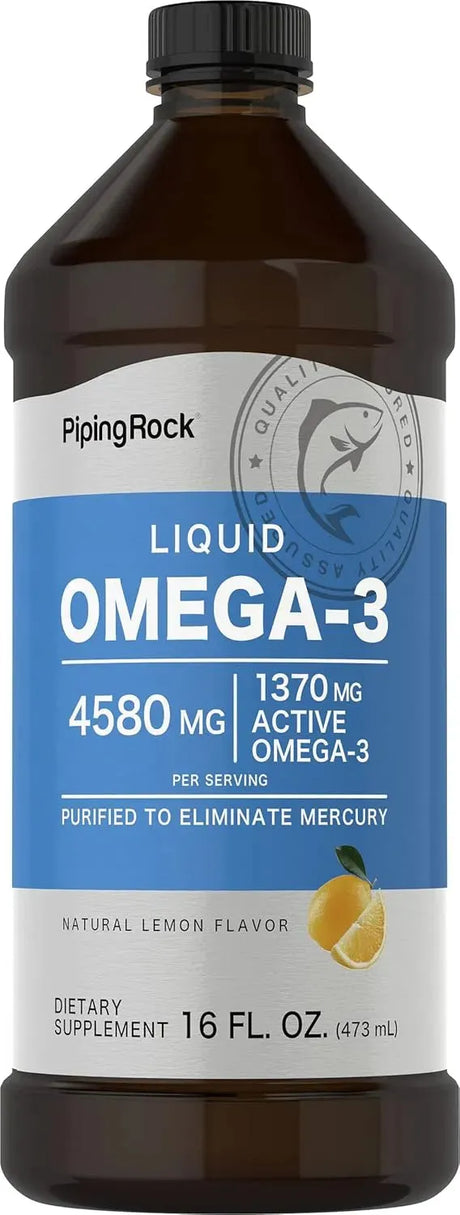 PIPING ROCK - Piping Rock Omega 3 Fish Oil Liquid 473Ml. - The Red Vitamin MX - Suplementos Alimenticios - {{ shop.shopifyCountryName }}