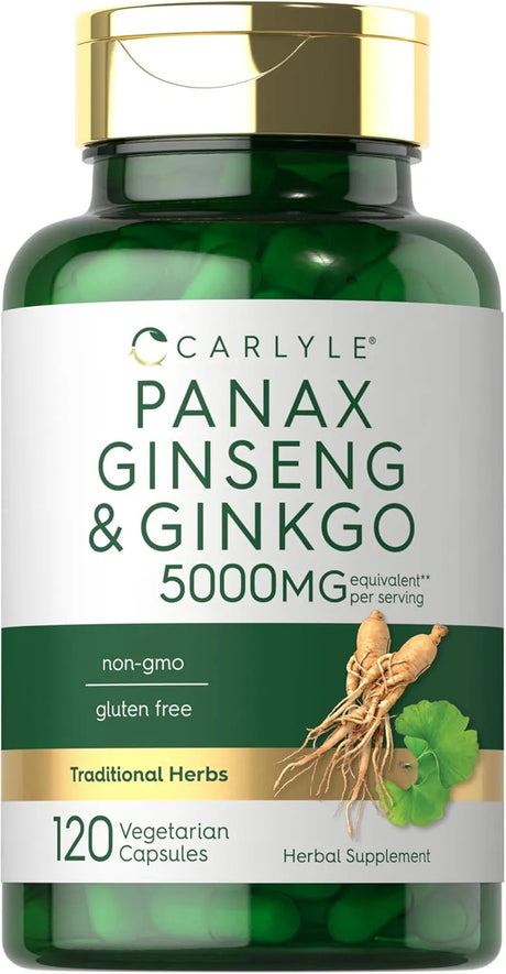 CARLYLE - Carlyle Panax Ginseng + Ginkgo Biloba 120 Capsulas - The Red Vitamin MX - Suplementos Alimenticios - {{ shop.shopifyCountryName }}