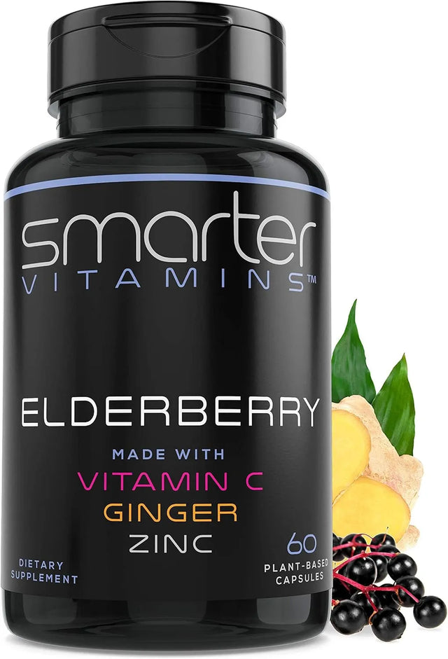 SMARTER VITAMINS - Smarter Vitamins Elderberry 60 Capsulas - The Red Vitamin MX - Suplementos Alimenticios - {{ shop.shopifyCountryName }}