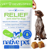 NATIVE PET - Native Pet Pain Relief for Dogs Joint Health 120 Masticables - The Red Vitamin MX - Cuidado De Cadera Y Articulaciones Para Perros - {{ shop.shopifyCountryName }}