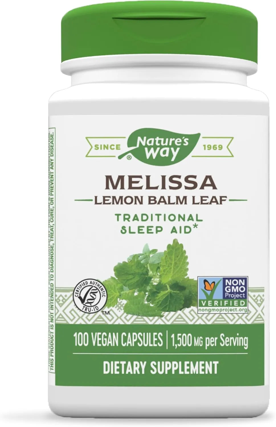 NATURE'S WAY - Nature's Way Premium Herbal Melissa Lemon Balm Leaf 1500Mg. 100 Capsulas - The Red Vitamin MX - Suplementos Alimenticios - {{ shop.shopifyCountryName }}