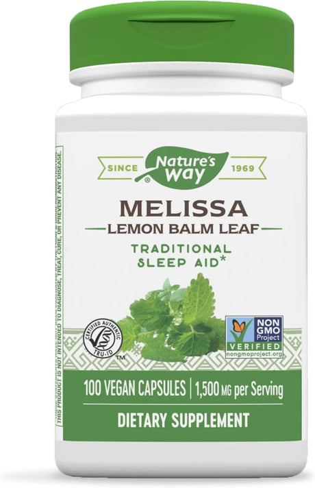NATURE'S WAY - Nature's Way Premium Herbal Melissa Lemon Balm Leaf 1500Mg. 100 Capsulas - The Red Vitamin MX - Suplementos Alimenticios - {{ shop.shopifyCountryName }}