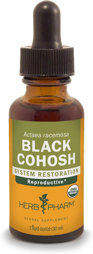 Herb Pharm Certified Organic Black Cohosh Liquid Extract 1 Fl.Oz.