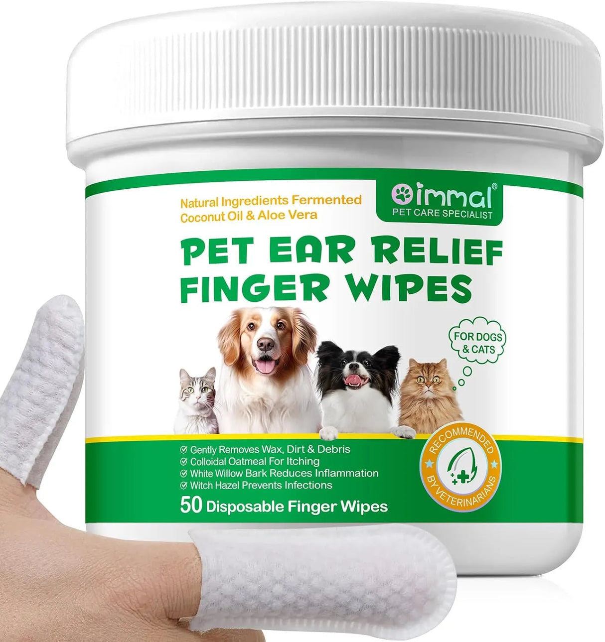 OIMMAL - OIMMAL Dog Ear Wipes 50 Toallitas - The Red Vitamin MX - Cuidado Del Oído De Perros - {{ shop.shopifyCountryName }}