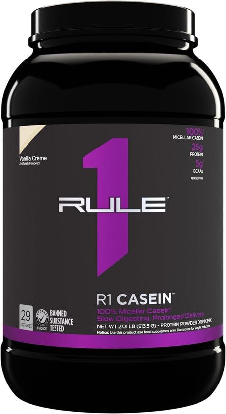 RULE 1 PROTEINS - Rule 1 R1 Casein Vanilla Creme 913.5Gr. - The Red Vitamin MX - Suplementos Alimenticios - {{ shop.shopifyCountryName }}