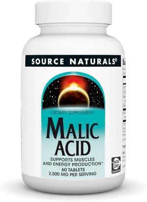 SOURCE NATURALS - Source Naturals Malic Acid 2500Mg. 60 Tabletas - The Red Vitamin MX - Suplementos Alimenticios - {{ shop.shopifyCountryName }}