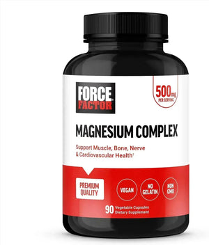 FORCE FACTOR - Force Factor Magnesium Complex 500Mg. 90 Capsulas - The Red Vitamin MX - Suplementos Alimenticios - {{ shop.shopifyCountryName }}