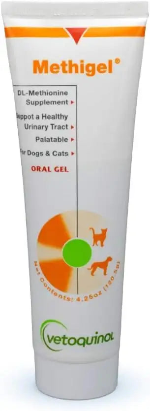 VETOQUINOL - Vetoquinol Methigel Urinary Acidifier to Promote Urinary and Bladder Health for Dogs 120Gr. - The Red Vitamin MX - Salud De Tracto Urinario Para Perros - {{ shop.shopifyCountryName }}
