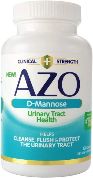 AZO - AZO D Mannose Urinary Tract Health 120 Capsulas - The Red Vitamin MX - Suplementos Alimenticios - {{ shop.shopifyCountryName }}