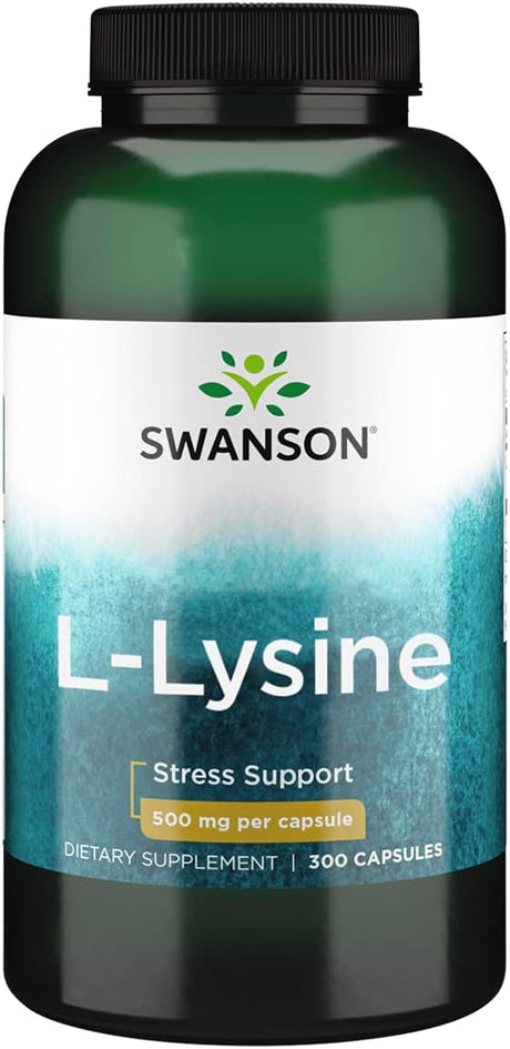 Swanson L-Lysine 500Mg. 300 Capsulas - The Red Vitamin MX - Suplementos Alimenticios - SWANSON
