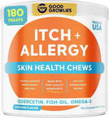 GOODGROWLIES - GOODGROWLIES Dog Allergy Relief Chews Chicken Flavor 180 Masticables - The Red Vitamin MX - Remedios Para La Picazón De Perros - {{ shop.shopifyCountryName }}