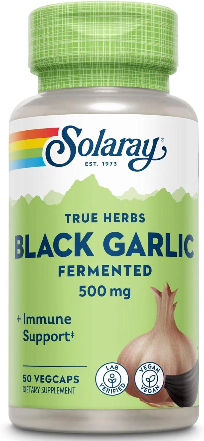 SOLARAY - SOLARAY Fermented Black Garlic 500Mg. 50 Capsulas - The Red Vitamin MX - Suplementos Alimenticios - {{ shop.shopifyCountryName }}