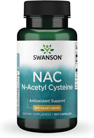 Swanson NAC N-Acetyl Cysteine 600Mg. 100 Capsulas