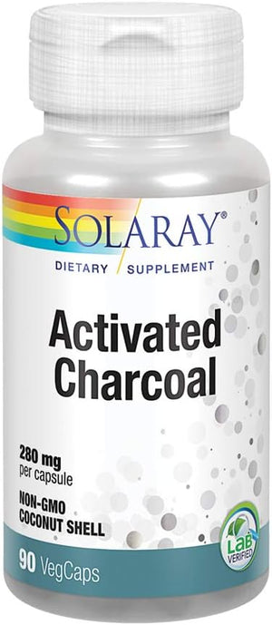 Solaray Activated Charcoal 280Mg. 90 Capsulas