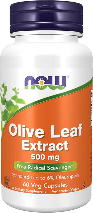 NOW SUPPLEMENTS - NOW Foods Supplements Olive Leaf Extract 500Mg. 60 Capsulas - The Red Vitamin MX - Suplementos Alimenticios - {{ shop.shopifyCountryName }}