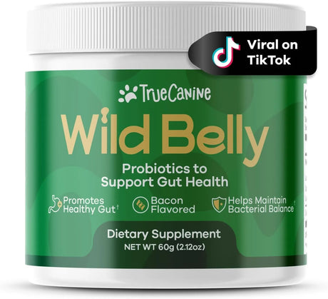 TRUECANINE - TrueCanine Wild Belly Dog Gut Health Probiotics 30 Servicios 60Gr. - The Red Vitamin MX - Probióticos Para Perros - {{ shop.shopifyCountryName }}