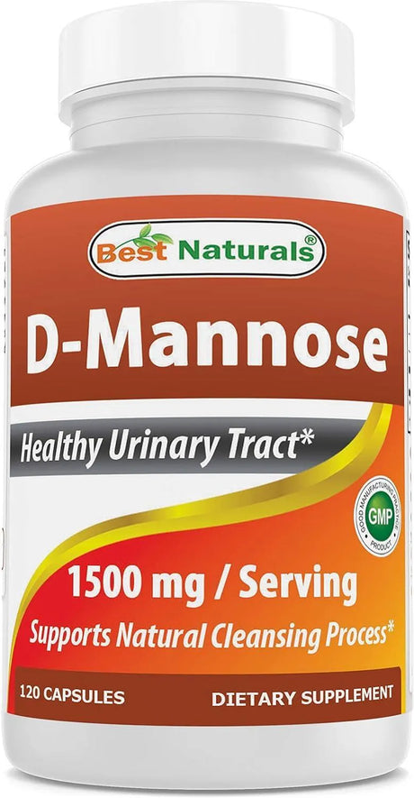 BEST NATURALS - Best Naturals D-Mannose 1500Mg. 120 Capsulas - The Red Vitamin MX - Suplementos Alimenticios - {{ shop.shopifyCountryName }}