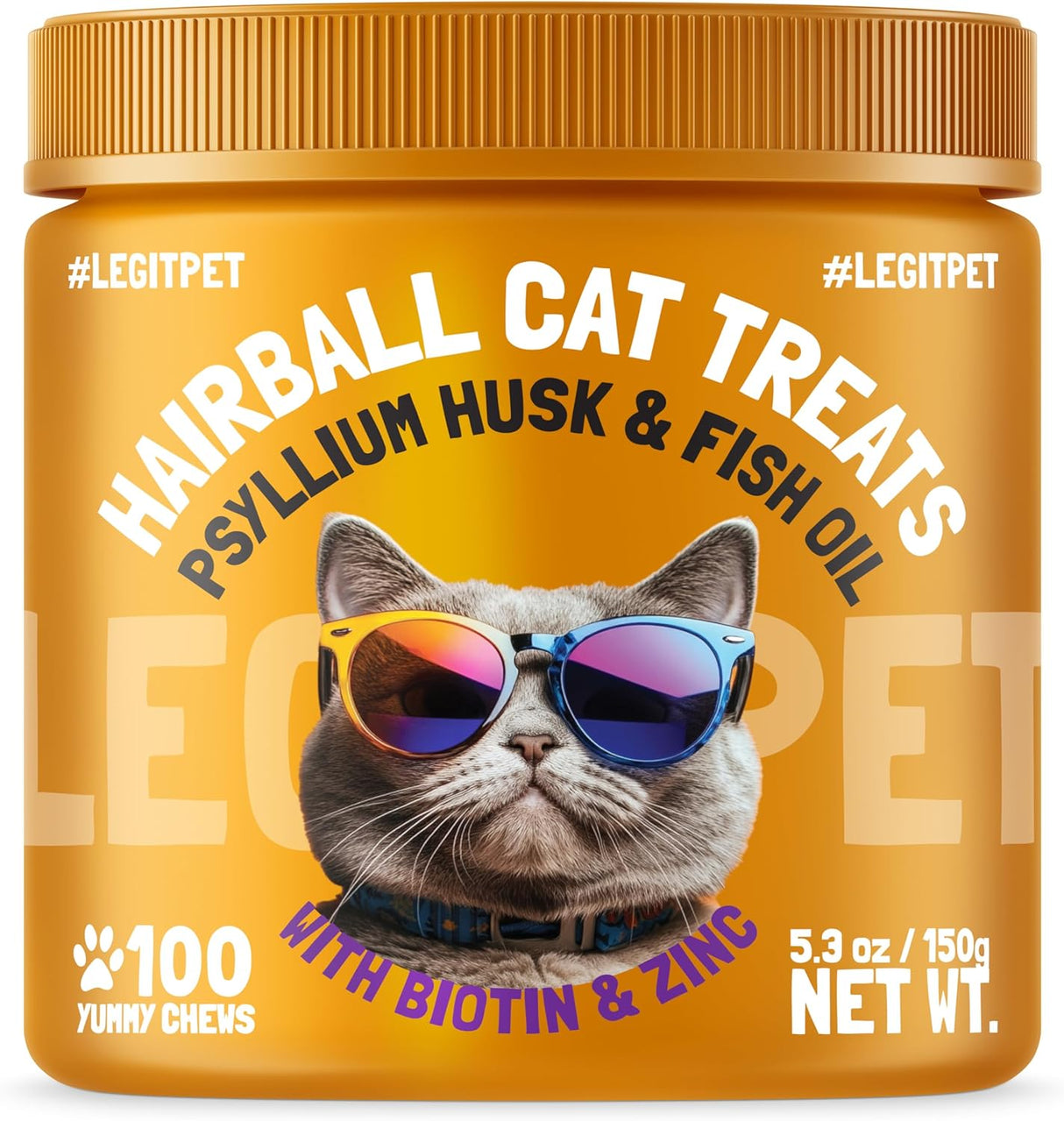 LEGITPET Hairball Treatment for Cats 100 Masticables