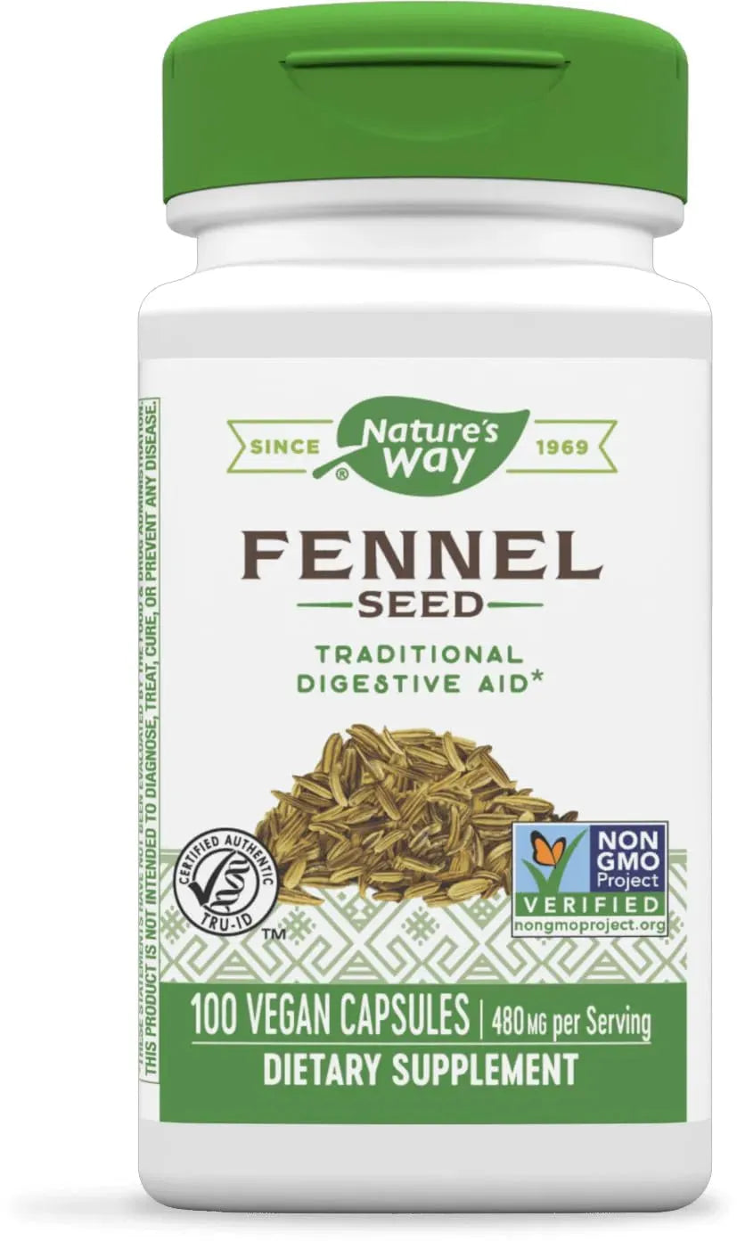 NATURE'S WAY - Nature's Way Fennel Seed 480Mg. 100 Capsulas - The Red Vitamin MX - Suplementos Alimenticios - {{ shop.shopifyCountryName }}