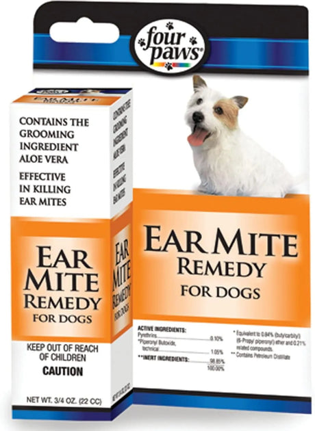FOUR PAWS - Four Paws Aloe Ear Mite Treatment For Dogs 3/4 Oz. - The Red Vitamin MX - Cuidado Del Oído De Perros - {{ shop.shopifyCountryName }}
