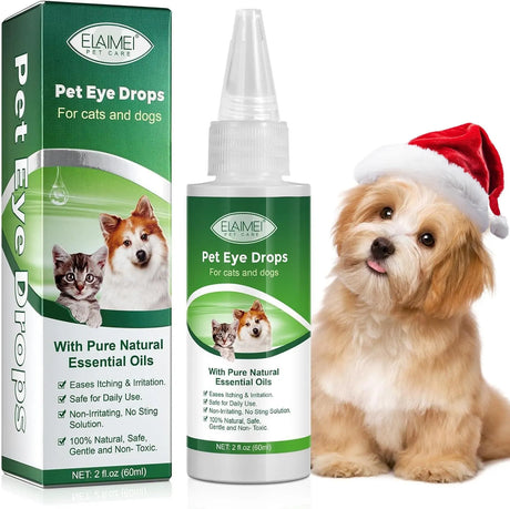 ELAIMEI - ELAIMEI Pet Eye Drops for Dog & Cat 60Ml. - The Red Vitamin MX - Cuidado De Los Ojos De Los Perros - {{ shop.shopifyCountryName }}