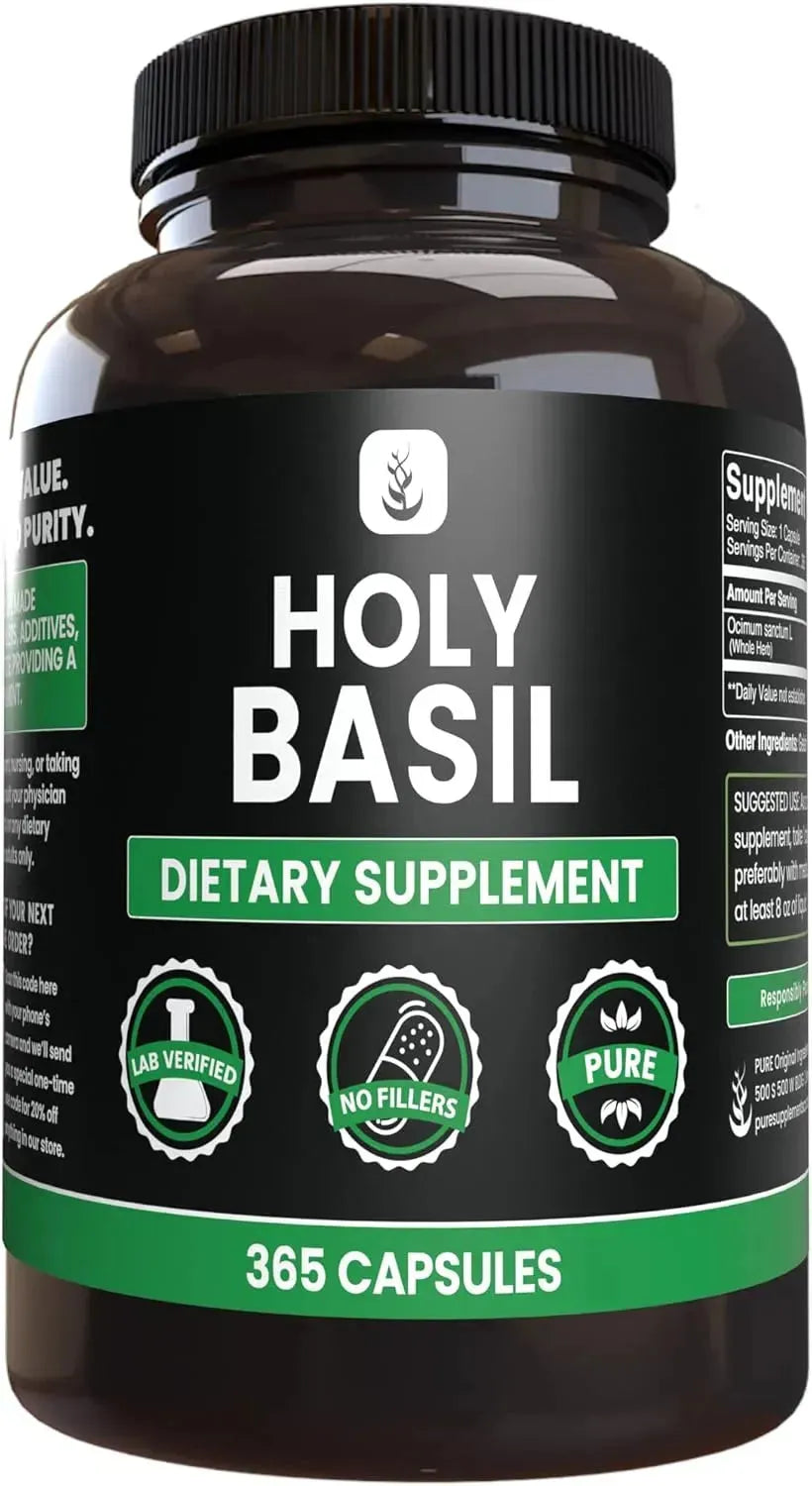 PURE ORIGINAL INGREDIENTS - Pure Original Ingredients Holy Basil 365 Capsulas - The Red Vitamin MX - Suplementos Alimenticios - {{ shop.shopifyCountryName }}